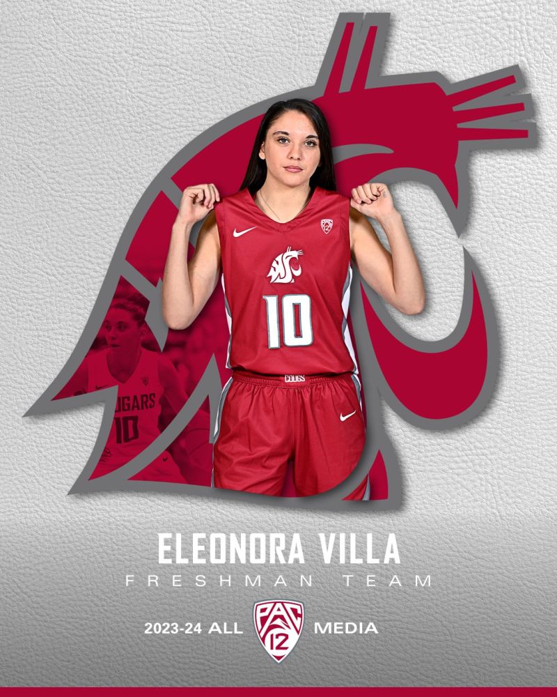 Image for the Tweet beginning: Eleonora Villa gets an All-Pac-12