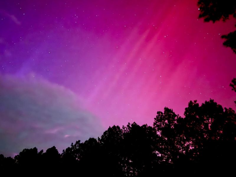 Image for the Tweet beginning: The night the Northern Lights