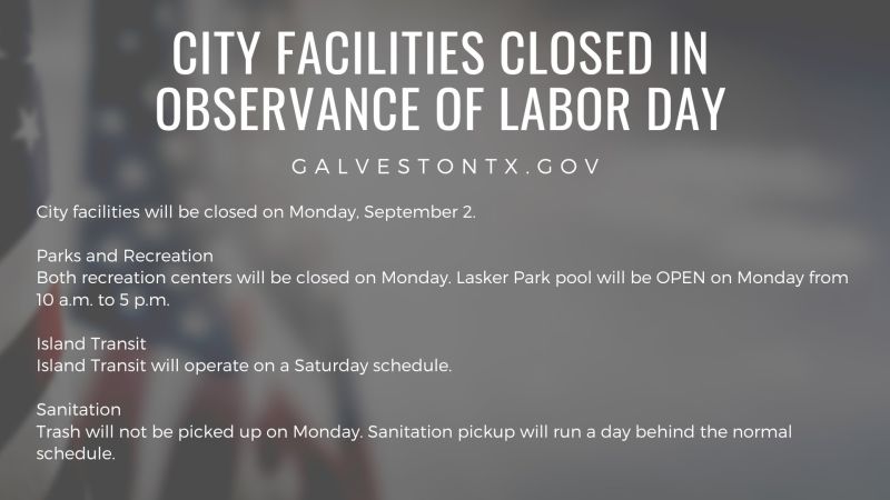 Image for the Tweet beginning: City facilities will be closed