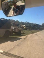 Image for the Tweet beginning: National guard mobilizing in Marion