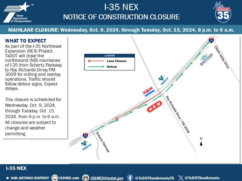 Image for the Tweet beginning: 🚧NIGHTLY CLOSURE🚧 WED (10/9) UNTIL