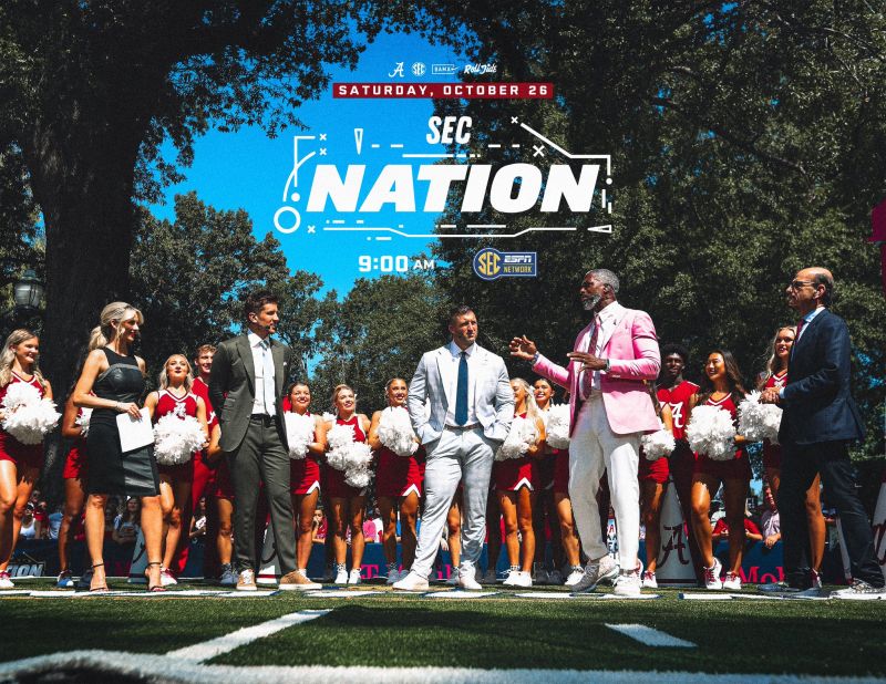 Image for the Tweet beginning: SEC Nation 🙌

#RollTide 