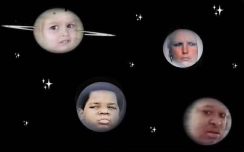 Image for the Tweet beginning: The planets looking back at